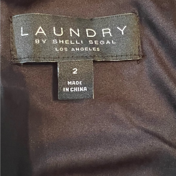 LAUNDRY BY SHELLI SEAGAL NWT LADIES BLACK ONE SHOULDER DRE… - Picture 5 of 6